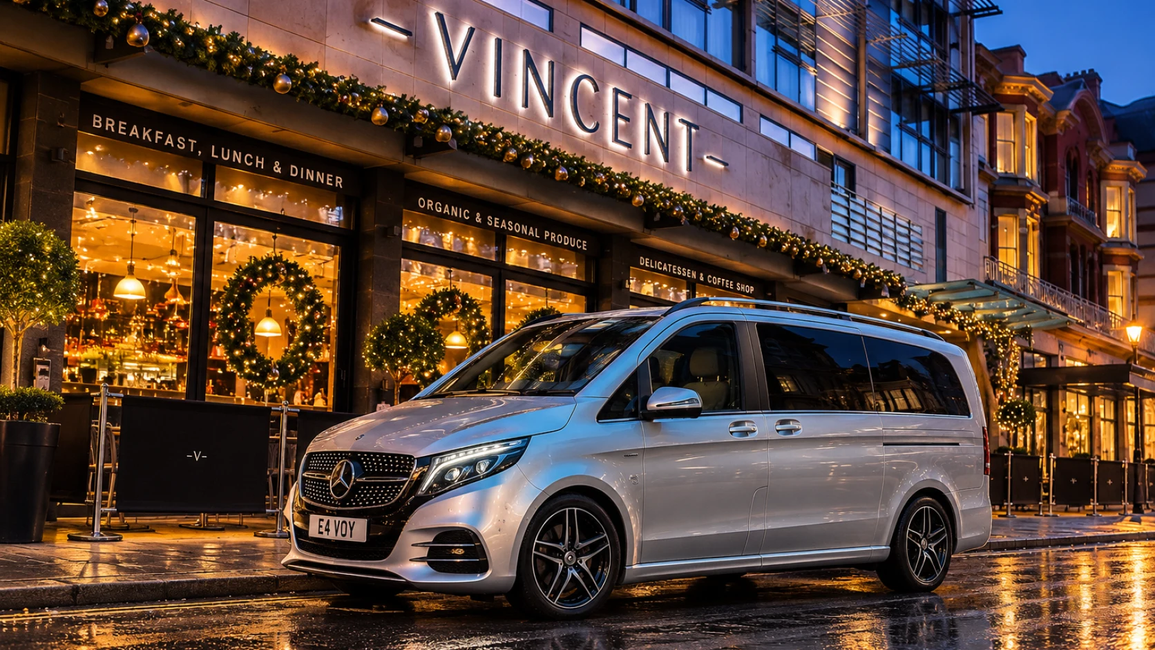 Mercedes-Benz V-Class (6 seat) — Vincent Hotel authentic 16:9 hero (desktop)